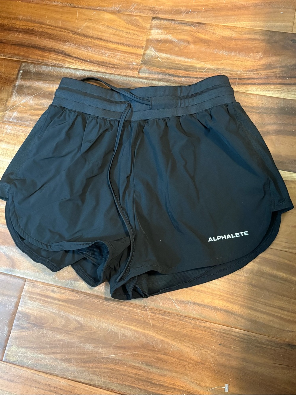 Alphalete Black Running Shorts Women’s XXS Lightweight Athletic Gym Lined (0379)